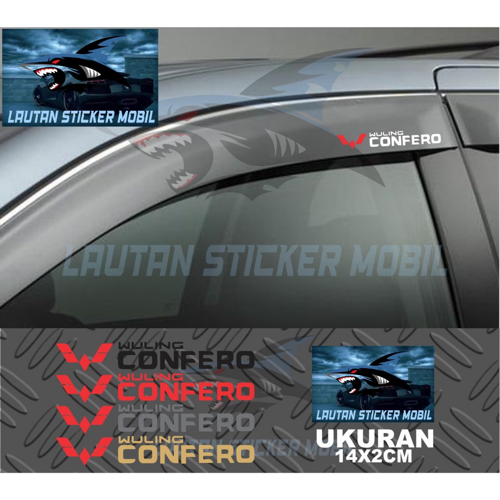stiker talang air mobil confero cutting sticker talang air mobil wuling confero
