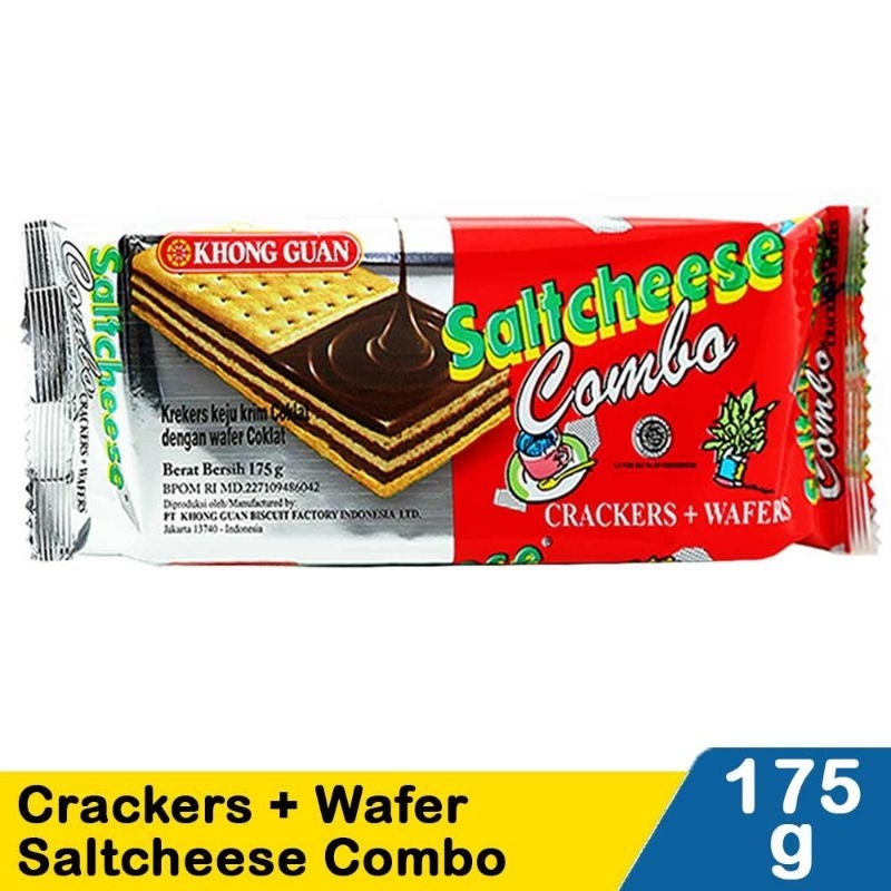 

Khong Guan Crackers + Wafer Saltcheese Combo 175G