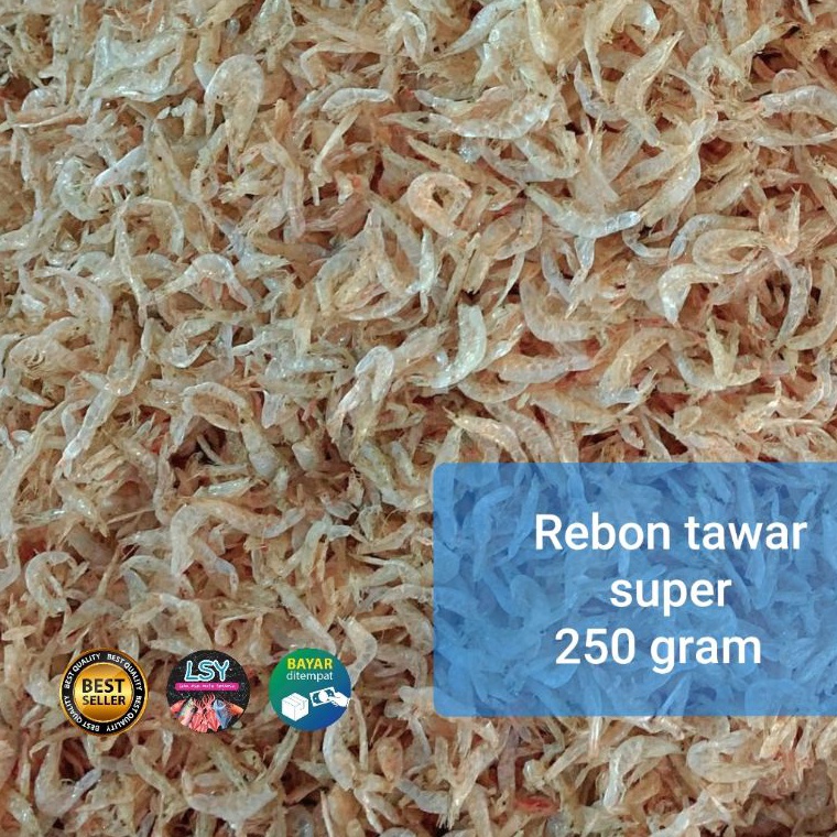 

NRCR0794 【MEGA SALE】 udang rebon tawar super ( asli tawar ) 250gr