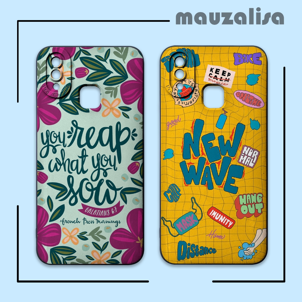 Casing Vivo Y91 Y93 Y95 Y91c Y1s Model Gambar Bunga Softcase Tpu Motif Tropica Pro Camera
