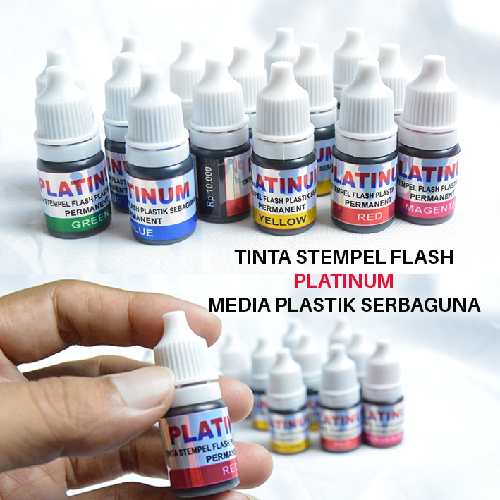 

TINTA STEMPEL FLASH PLASTIK PLATINUM