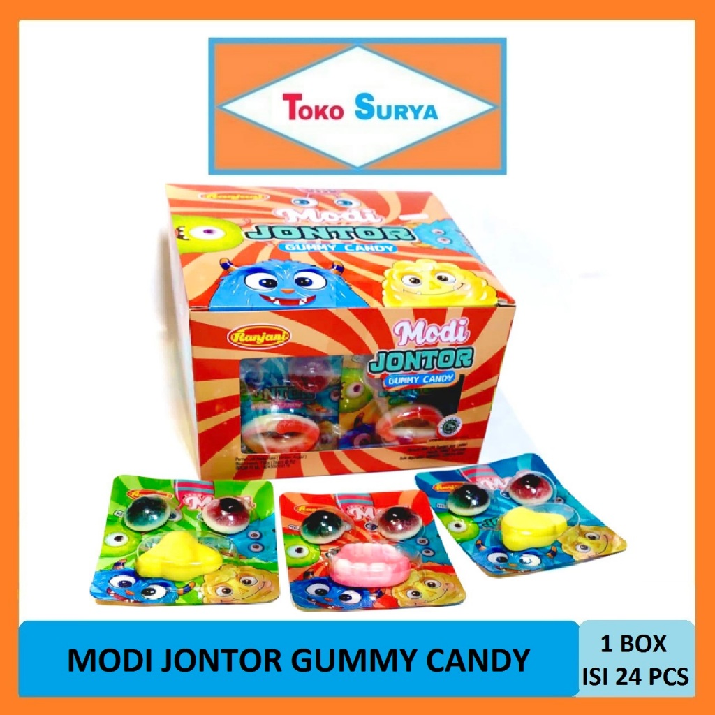 

Modi Jontor Ranjani Gummy Candy Permen Jeli Aneka Rasa 24 Pcs x 8 Gr