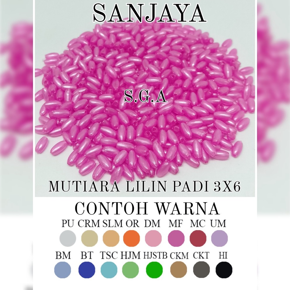 TERBAIK Manik Lilin / Mote Lilin / Manik Padi / Mote Padi / Manik Lilin Padi / Mutiara Lilin Padi 3x