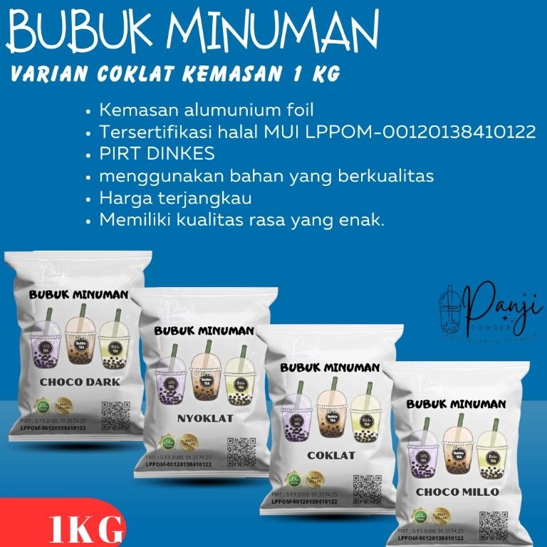 

R3@dy Stok BUBUK MINUMAN 1KG BEST SELLER BUBUK MINUMAN PREMIUM SERBUK MINUMAN ANEKA BUBUK MINUMAN KEKINIAN SERBUK MINUMAN BOBA BUBUK MINUMAN ANEKA POWDER MINUMAN Harga Baru