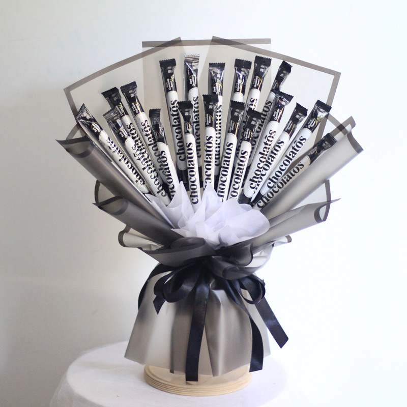 

buket snack | buket coklat | snack bouquet chocolatos dark