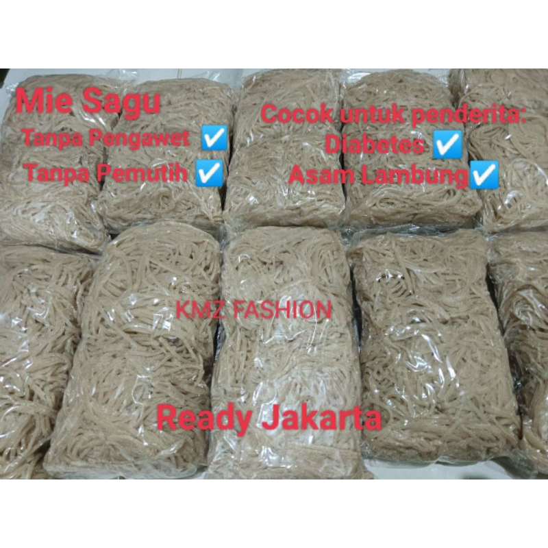 

1KG Mie Sagu Selat Panjang Tanpa Pemutih - Sia Go Mie Riau Tanpa Pengawet