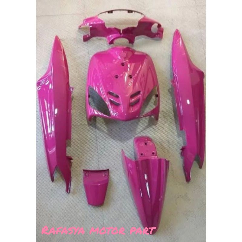 Cover full body Yamaha Mio sporty warna pink candy glossy/full body halus Mio sporty lama pink candy