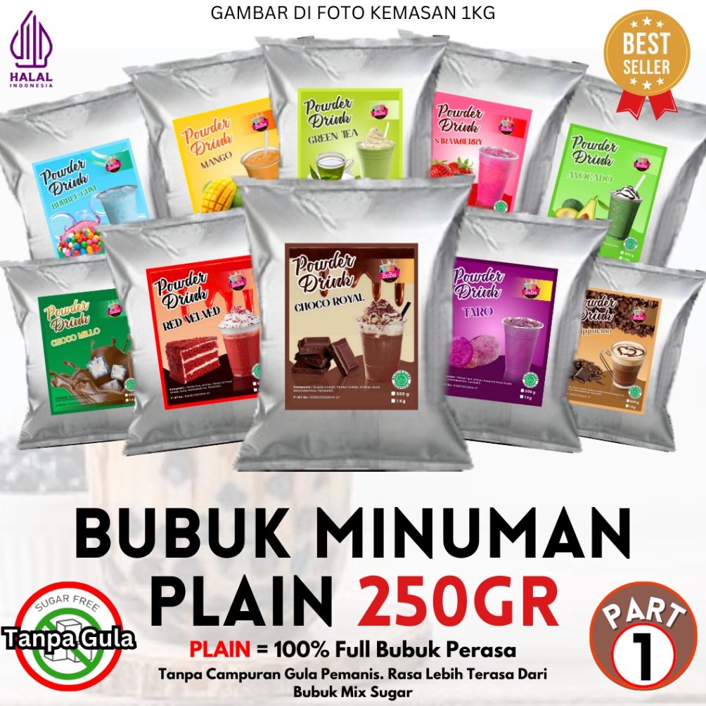 

[☛K53➤] Bubuk Minuman PLAIN PART 1 250gr Serbuk Minuman Kekinian Impor Terbaru