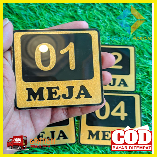 NOMOR MEJA CAFE BAHAN AKRILIK 2MM / NOMOR MEJA RUMAH MAKAN / NOMOR MEJA TEMPEL / NOMOR MEJA CUSTOM /