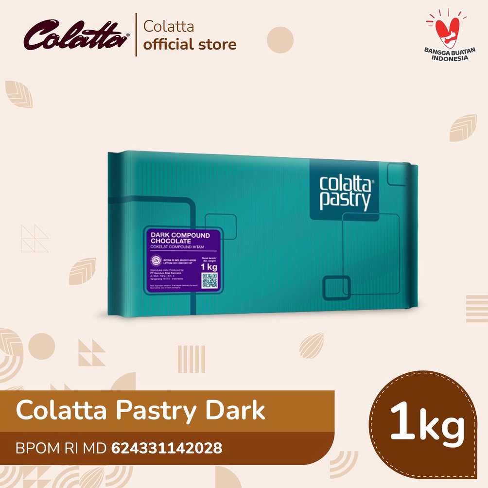 

[✭O74\] Colatta Pastry Chocolate Dark - Coklat Batang 1Kg Stock Ada