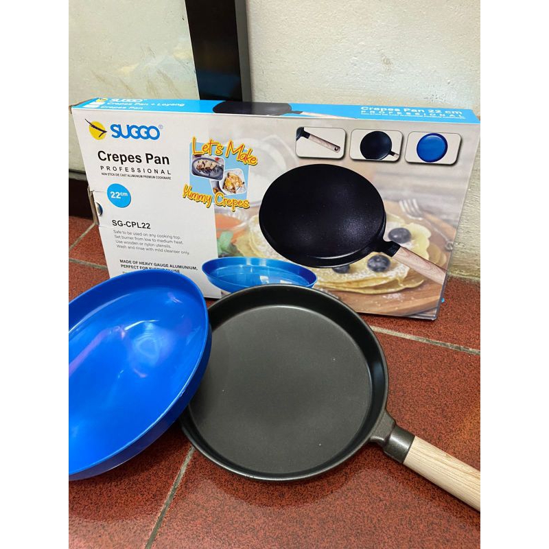 Suggo Crepes Maker 22cm Gagang Kayu