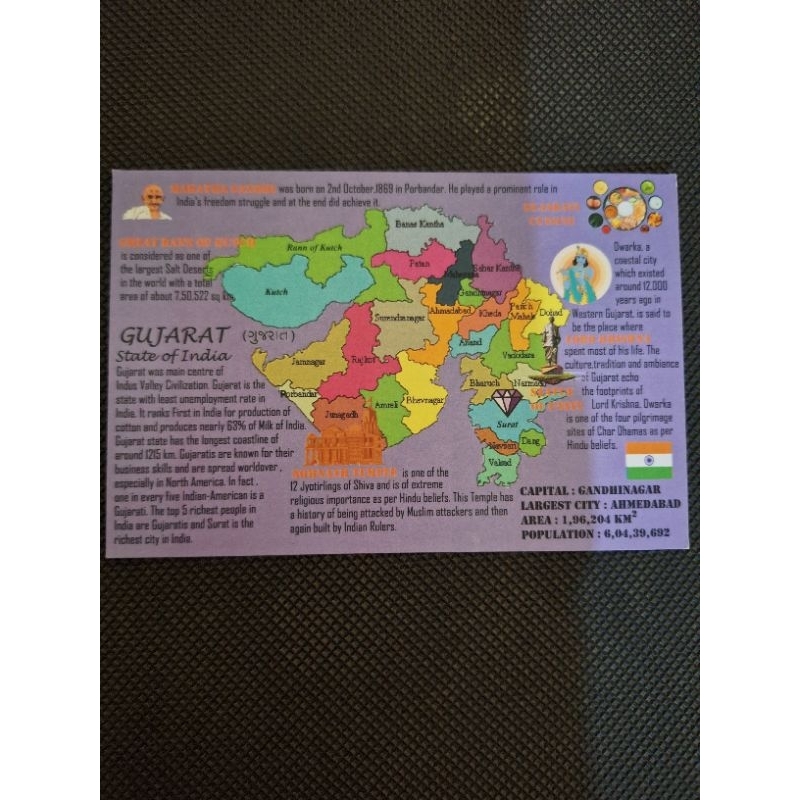 

kartu pos peta india/india map postcard