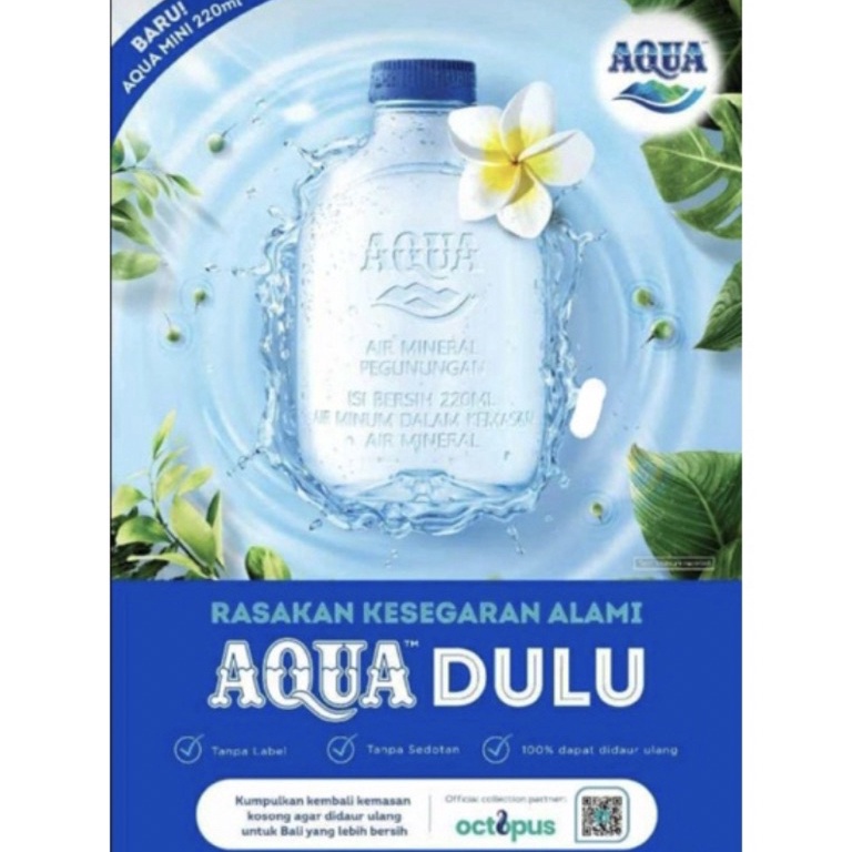 

[☪E32@] AQUA MINI 220ML KEMASAN BARU ( LIMITED EDITION ) Trendy