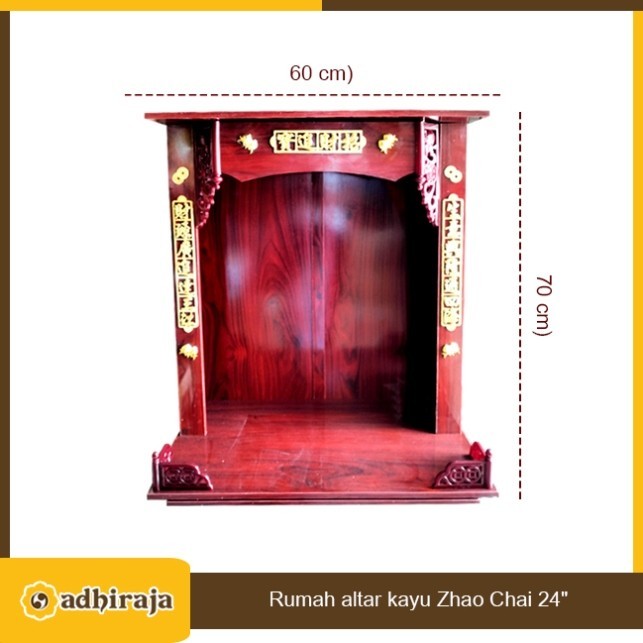 Tempat Altar Rumah Altar Meja Sembahyang Dewa Bahan Kayu 24 inci