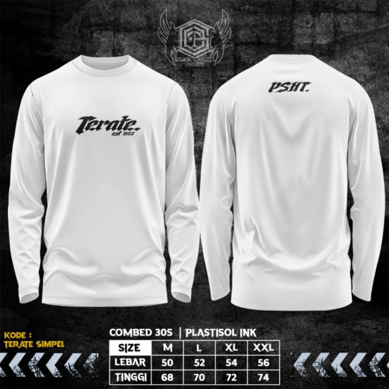 KAOS TERATE LENGAN PANJANG TERLARIS • KAOS PSHT DISTRO • KAOS PSHT MURAH KAOS PSHT KEREN KAOS PSHT K