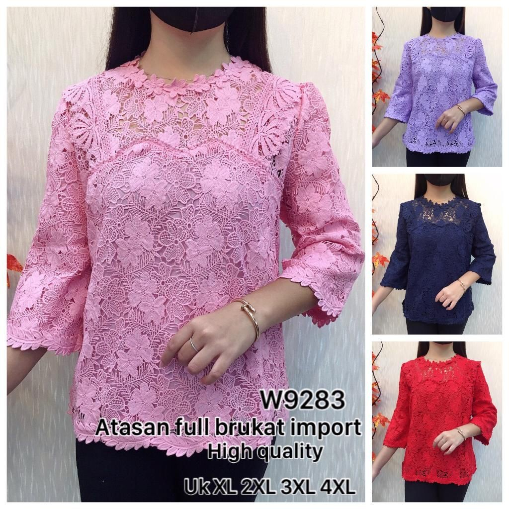 CHIBI Blouse Brokat Wanita 9283