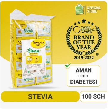 

Tropicana Slim Sweetener Stevia 100 Sch - Pemanis Alami