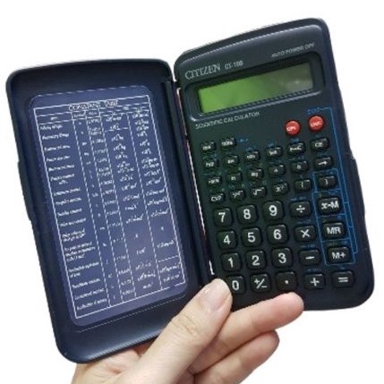 

[✫Q60/] KALKULATOR CITIZEN CT-108 scientific calculator 10+2 digits trigonometric flip cover Sale of Day