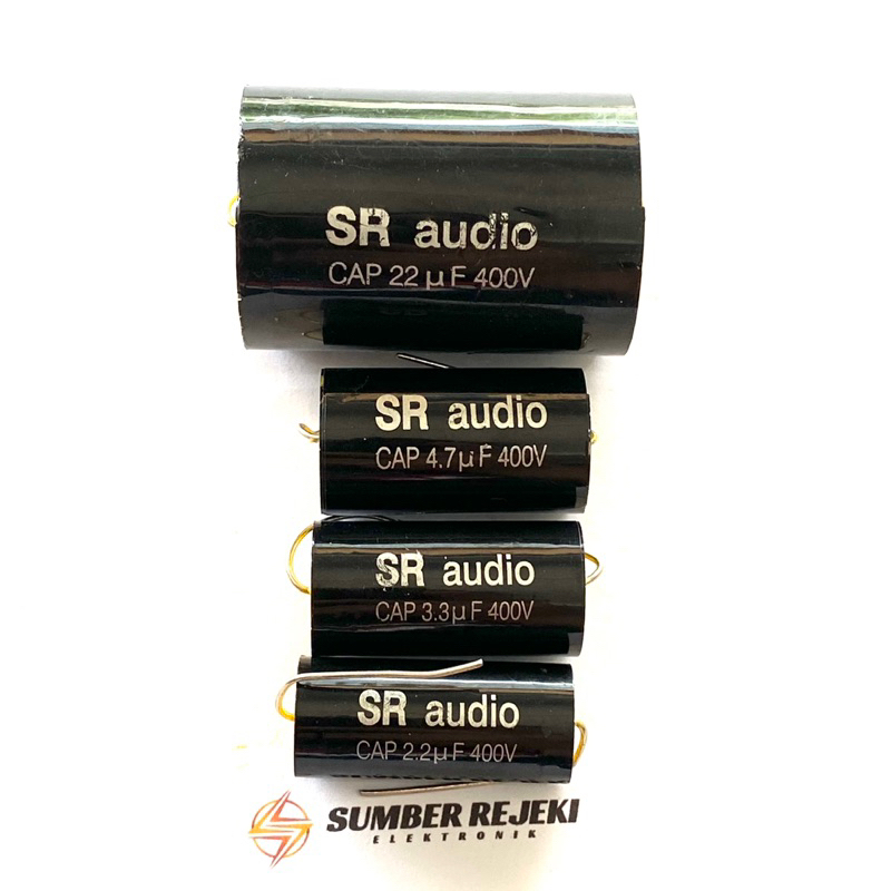 Capasitor SR Audio 2,2uf 3,3uf 4,7uf 22uf Original Product SR audio