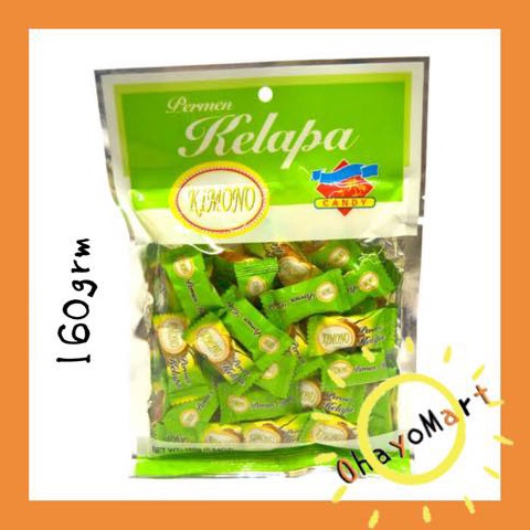 

Terl4ku. Permen Kimono coconut / kimono Permen kelapa 160g Terhitz