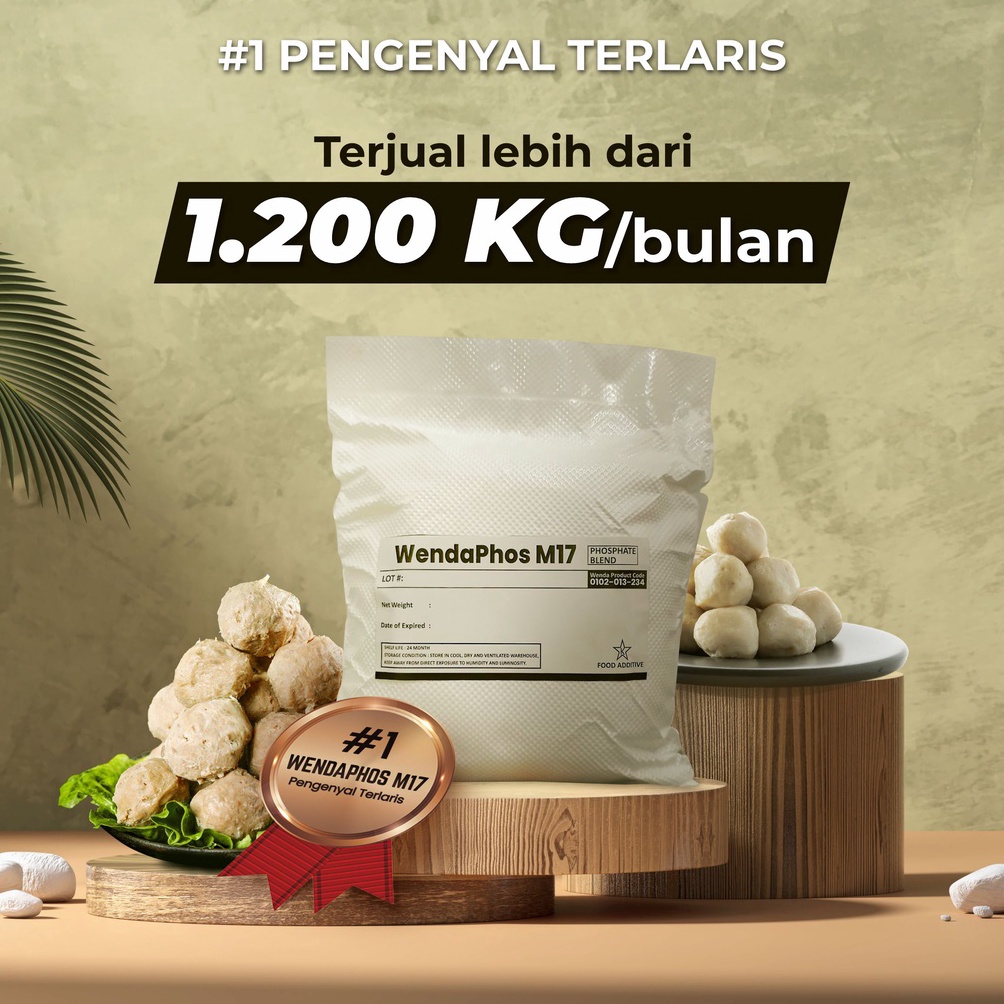 

[☯T17&] Wendaphos M17 || Blend phosphate, lebih optimal dari STTP || Pengenyal bakso Produk Trend