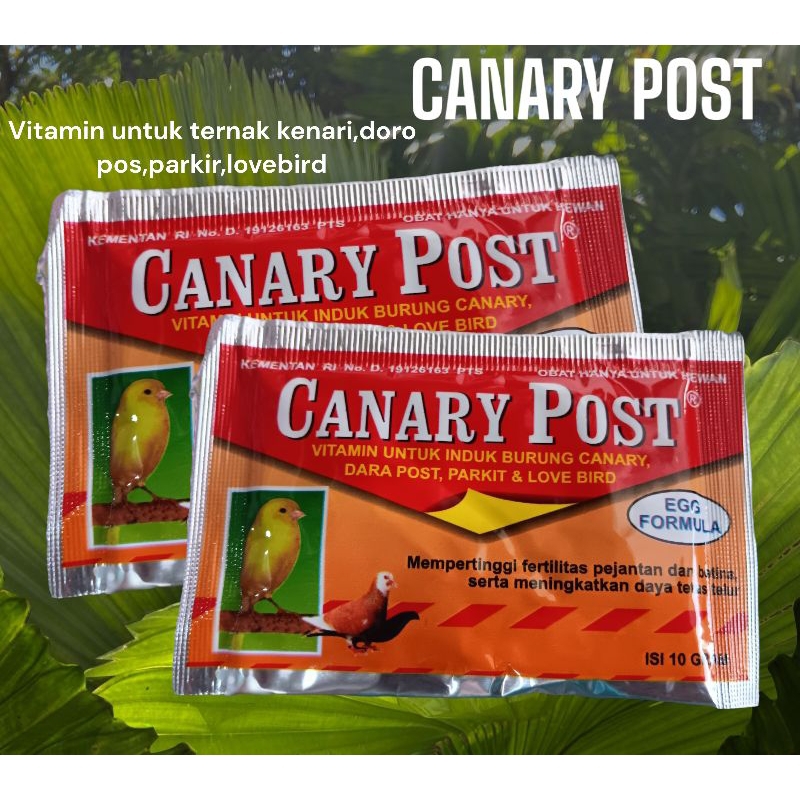 CANARY POST kenari pos 10 gram eka farma vitamin ternak burung kenari parkit dara lovebird