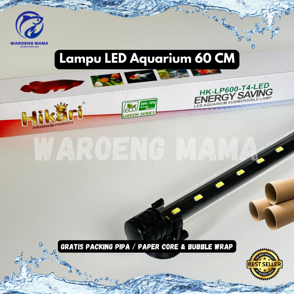 Lampu LED Celup Aquarium Ukuran 60cm Lampu T4 Akuarium Aquascape