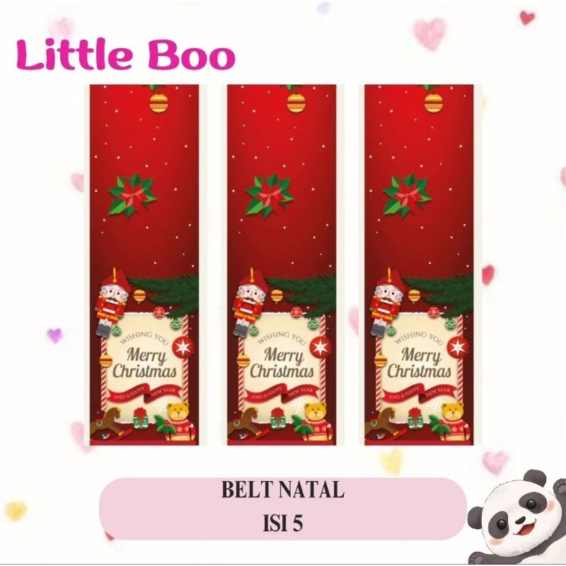 Belt Paper Kertas Christmas Natal / Belt Toples Kertas Christmas Natal