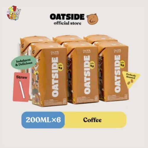 

Oatside Mini Straw Oat Milk Susu Oat 200ML (isi 6) - Coffee