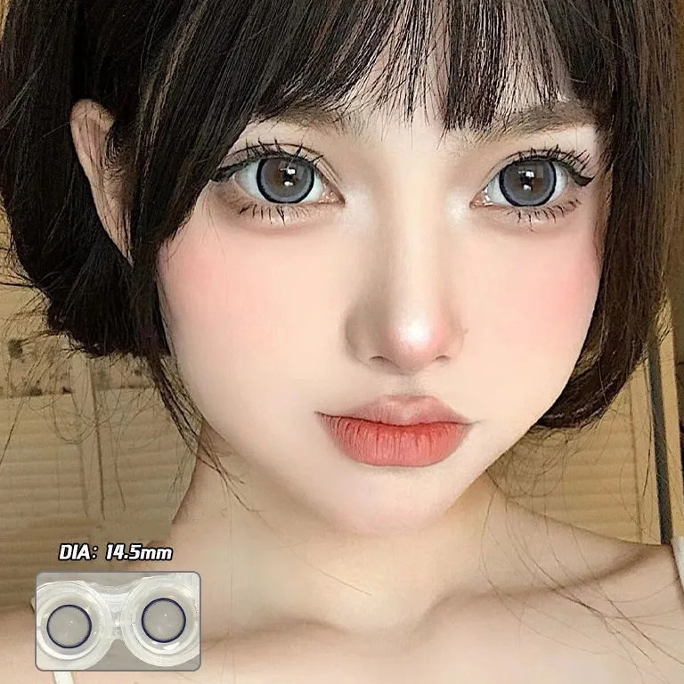 VIRAL （COD）soflen minus（0.00-4.50）1 Pasang Lensa Kontak Warna Diameter 14-14.5MM Lensa Kontak Tahuna