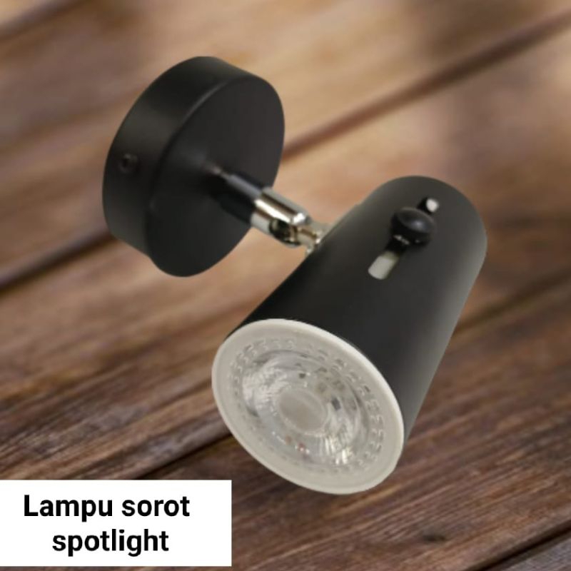 Kap Lampu Sorot Lampu Spotlight Fitting E27