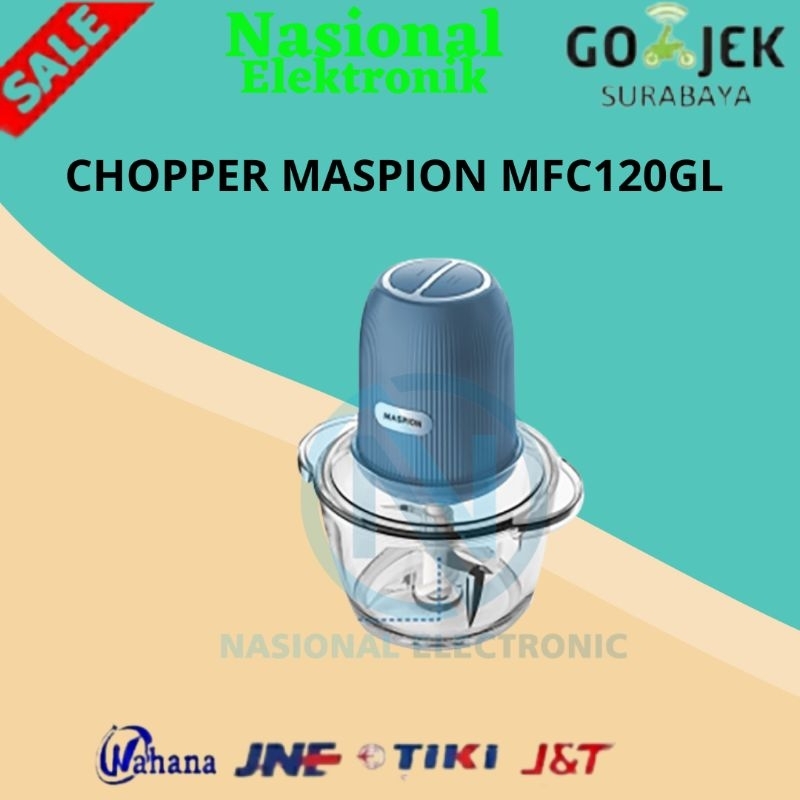 MASPION FOOD CHOPPER MFC120GL/BLENDER CHOPPER MASPION MFC 200 GL/BUMBU DAGING KACA PENGGILING 1.2 LI