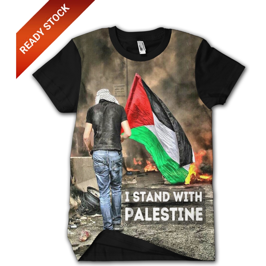 KAOS PALESTINA Full Print Baju T-SHIRT 3D Premium