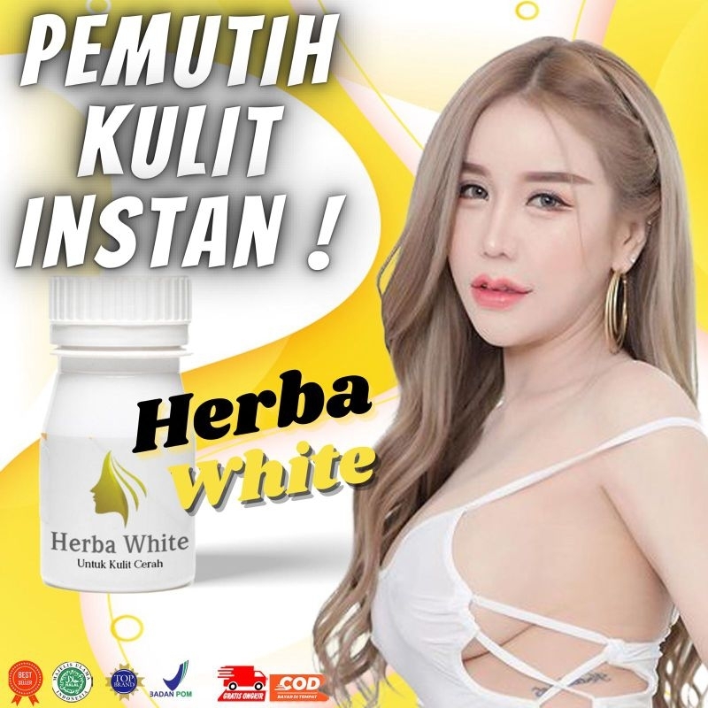 Isi 50 Kapsul Pemutih Kulit Seluruh Tubuh Pria dan Wanita Super Instan Tanpa Suntik Putih