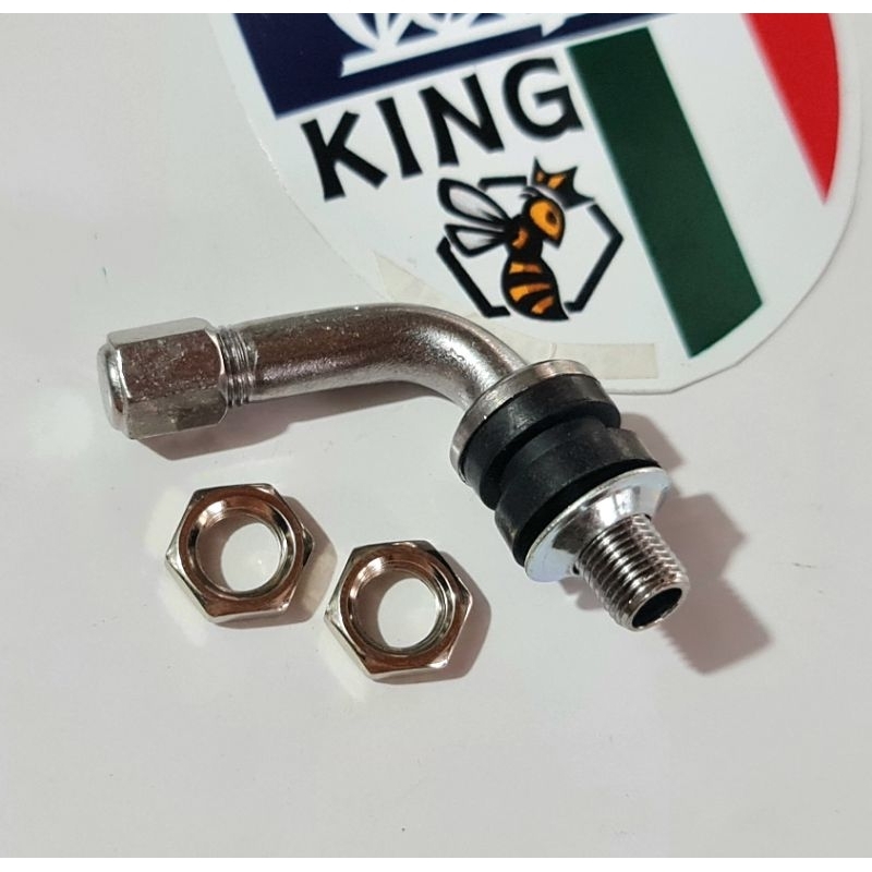 cop pentil velg tubeless vespa model L bengkok velg vespa ring 10 ring 8 tubeless