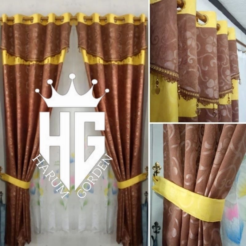 Gorren Poni Tempel Rumbay Hordeng Pintu Tirai Jendela Ruang Tamu Korden Sekat Ruangan