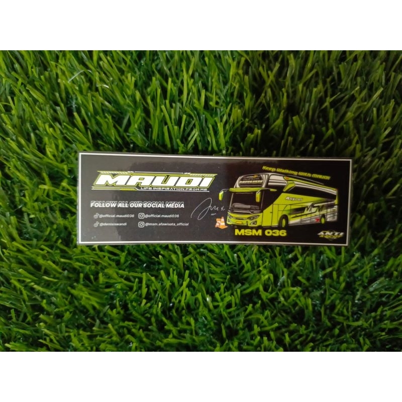 

sticker maudi asyrof 5pcs anti air