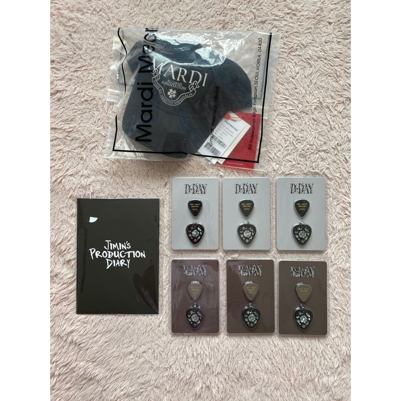 AGUST D Guitar Pick Topi Jungkook Mardi Jimin Production Diary Gift