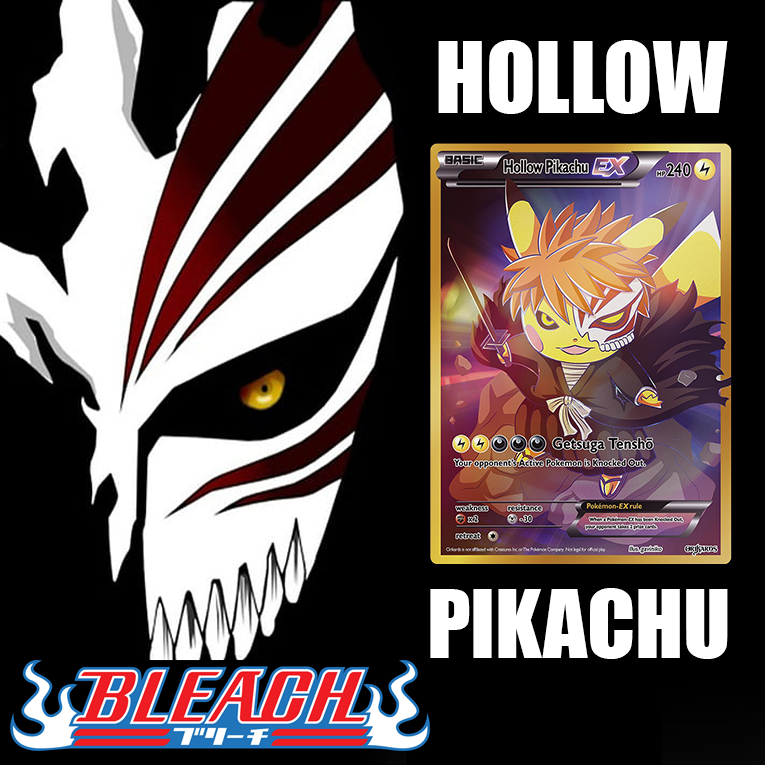KARTU POKEMON TCG HOLOGRAM SPECIAL HOLLOW PIKACHU BLEACH