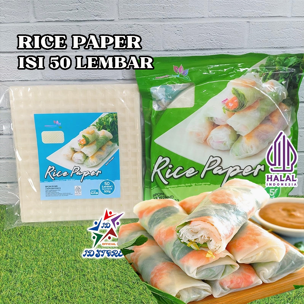 

HALAL - RICE PAPERS 50 Lembar Kulit Lumpia rice papers - JAVA SUPER FOOD