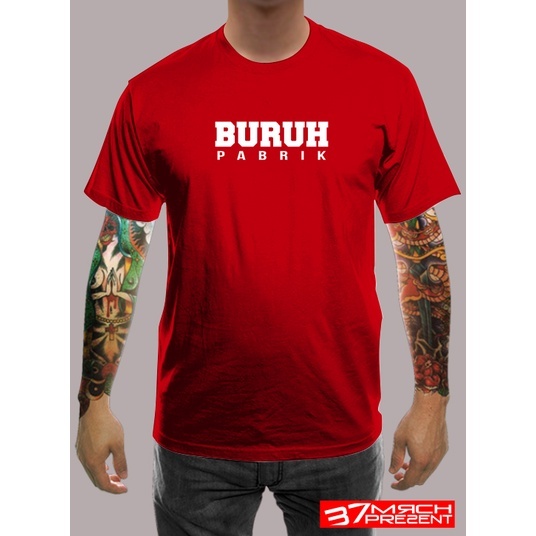 Kaos pria kaos kata kata buruh pabrik terlaris