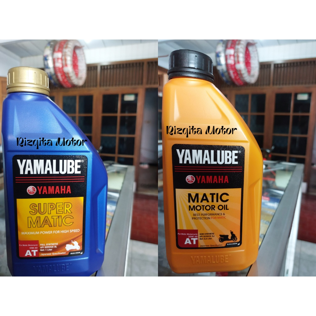 Oli Mesin 100% Original YAMALUBE SUPER MATIC SAE [ 10W-40 ] 1L & YAMALUBE MATIC [ 20W-40 ] 0,8L