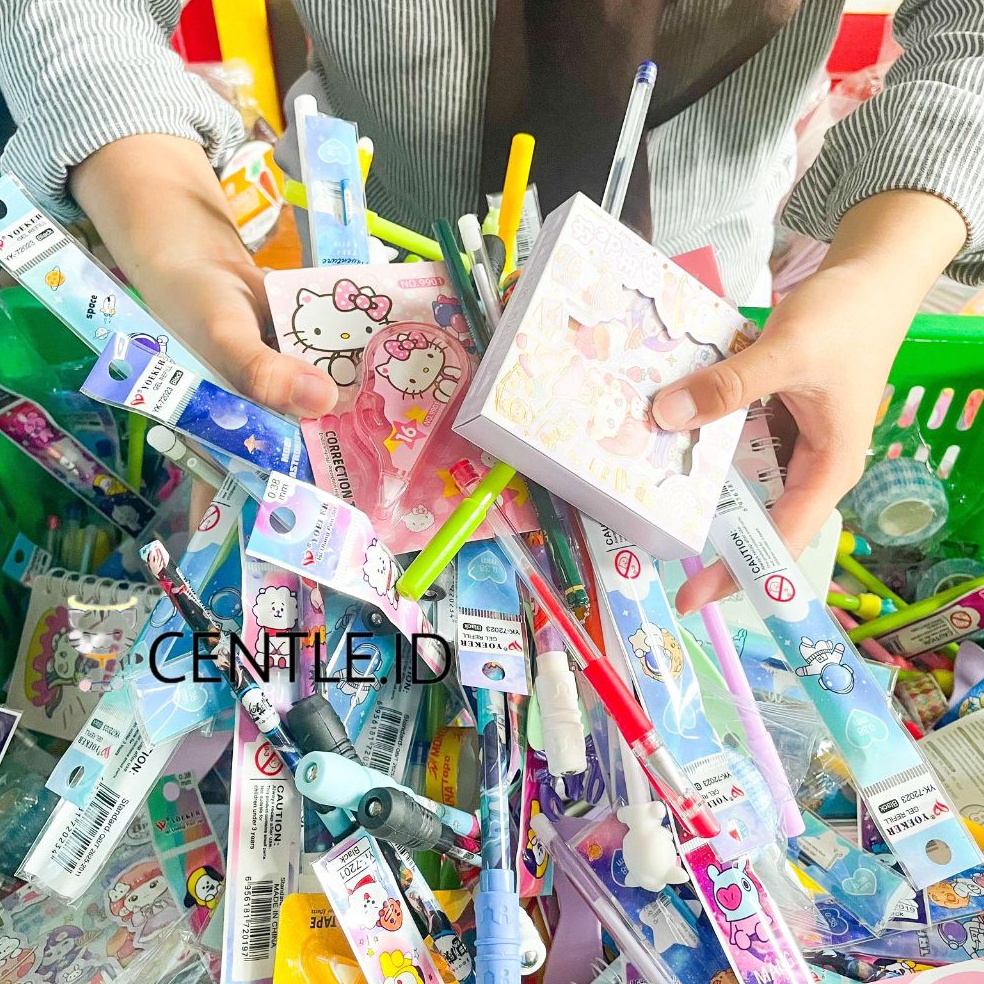 

T3rbat44s CENTLE SPESIAL Capit Alat tulis isi pulpen buku notes kecil stationery kantor sekolah pen pen Cuci_Gudang