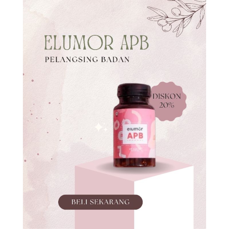 ELUMOR APB isi 60 kapsul (suplemen pelangsing herbal alami) - kapsul