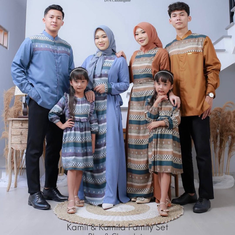 DYN CLOTHINGLINE KAMIL KOKO & KAMILA DRESS DEWASA | BUSANA MUSLIM KELUARGA