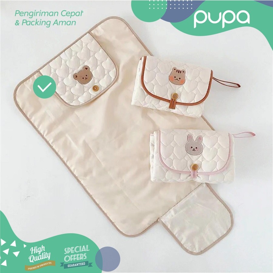 Portable Baby Diaper Changing Pad Foldable - Perlak Alas Popok Bayi Alas Popok Baby Foldable / Perlak Bayi Portable - Praktis dan Mudah Dibawa ke Mana Saja!