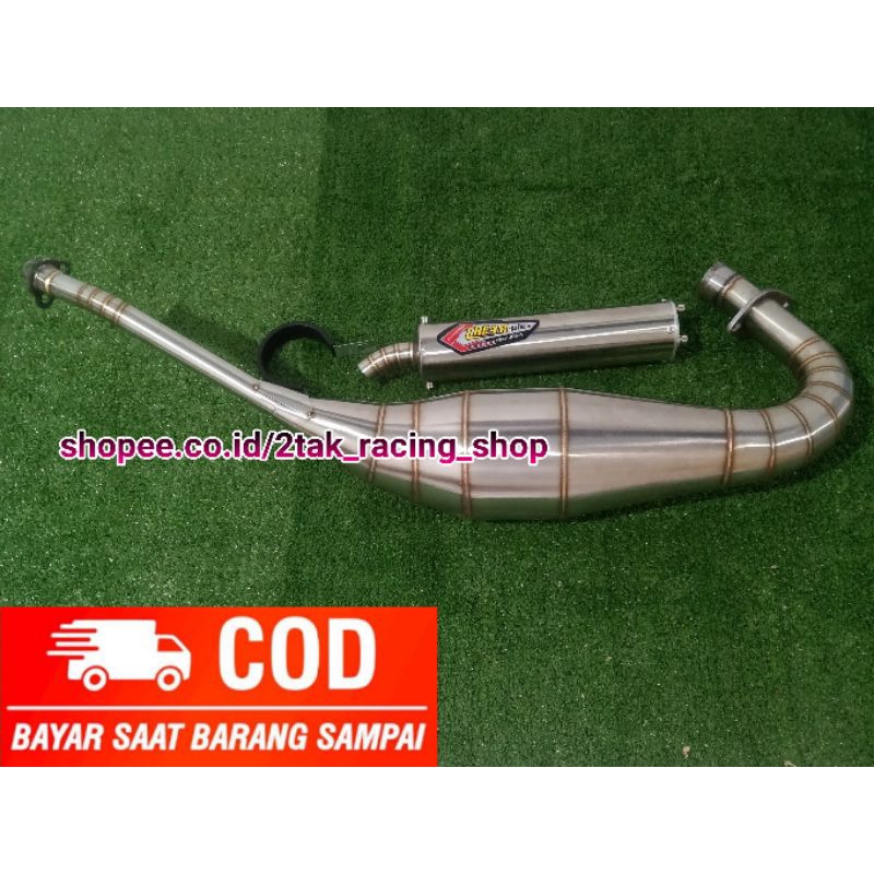 Knalpot creampie zz1 ninja 150 R / RR / SS fullstainles