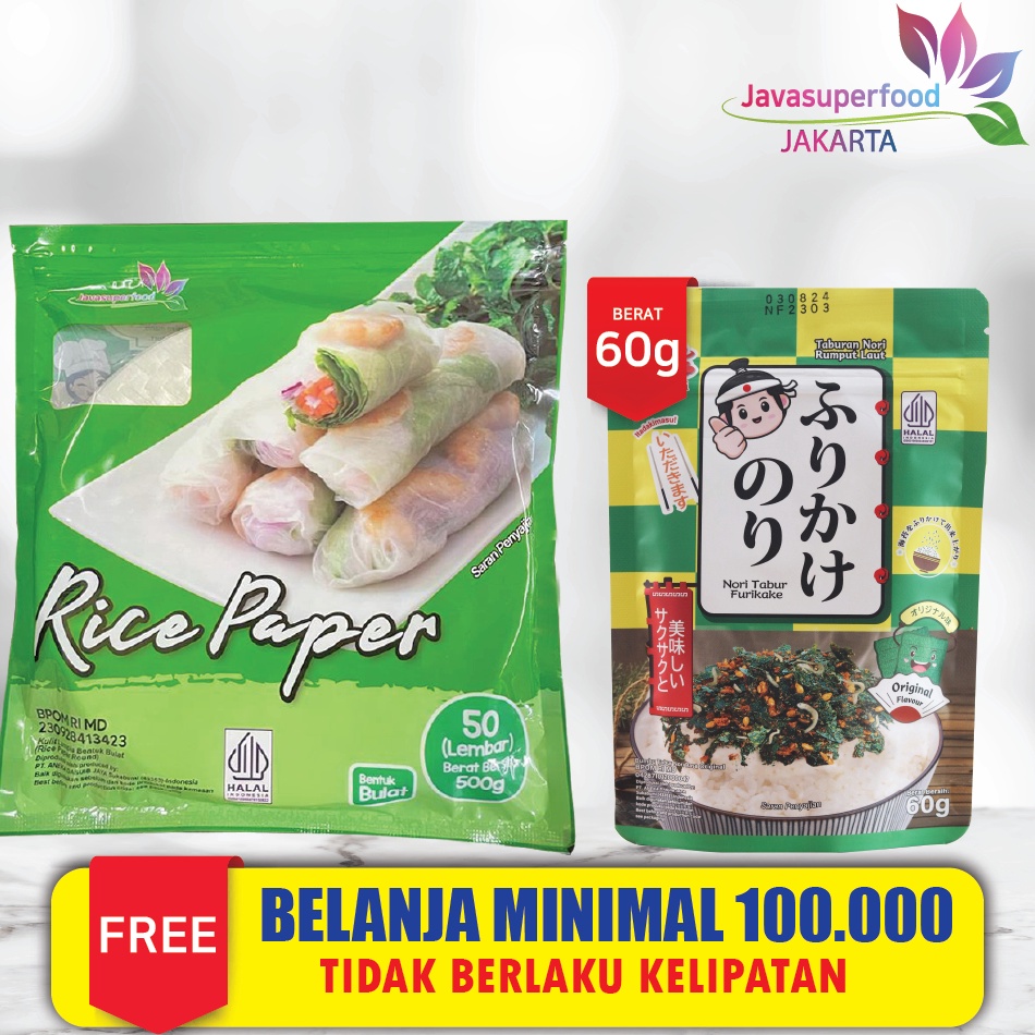 

Buruan Beli↑ [BELI 3 GRATIS 1] Rice Paper 100G / Banh Trang High Quality Rice Paper / Kulit Lumpia Vietnam Rice Paper / rice roll spring roll 90