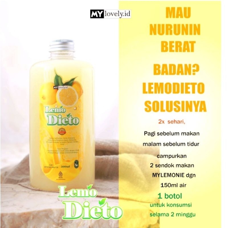 

LEMO DIETO sari lemon untuk diet 500ml / Sari Lemon / lemon murni