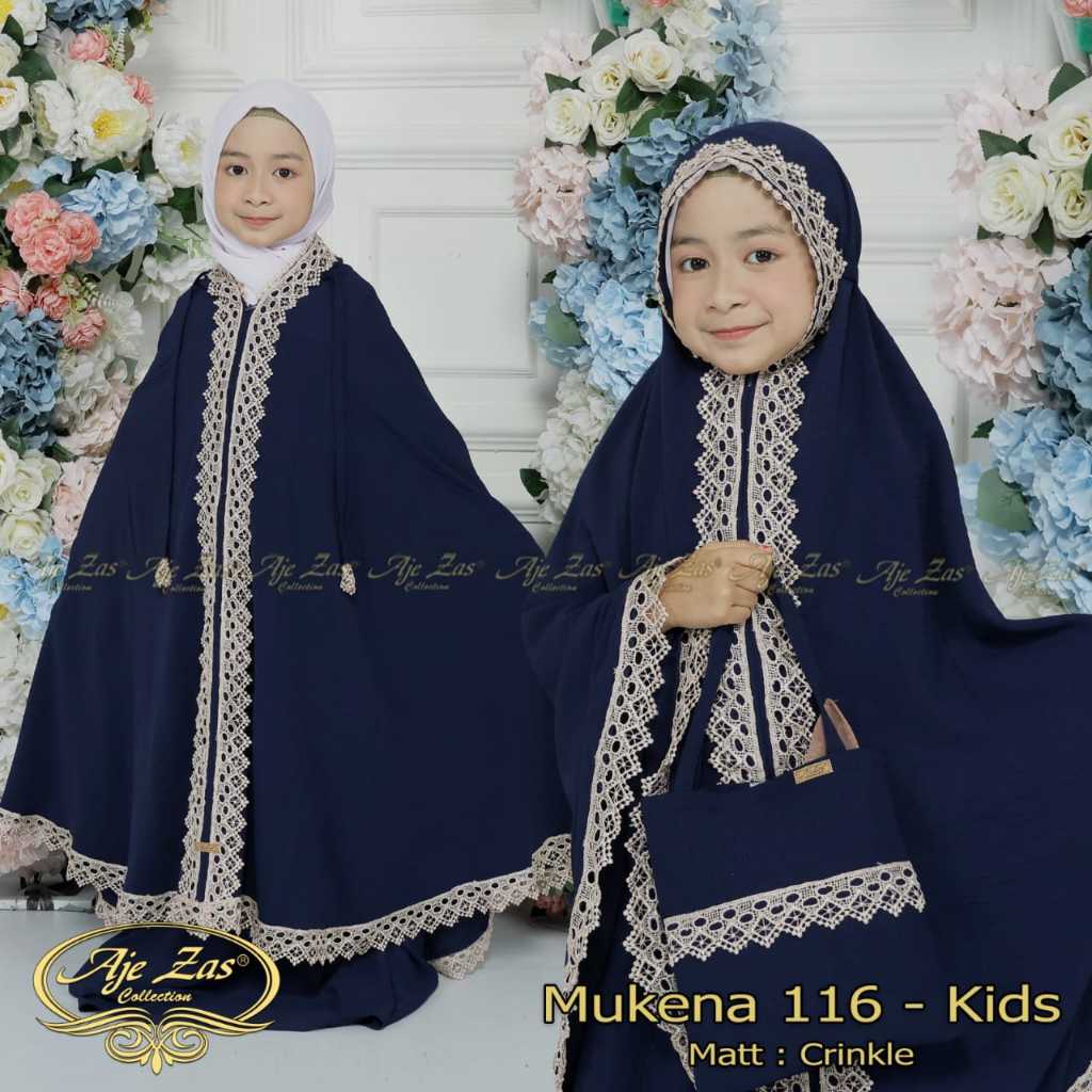 BISA COD Mukena Anak Kode 116 Anak Bahan Kringkel Airflow Premium By Ory AjeZas Collection